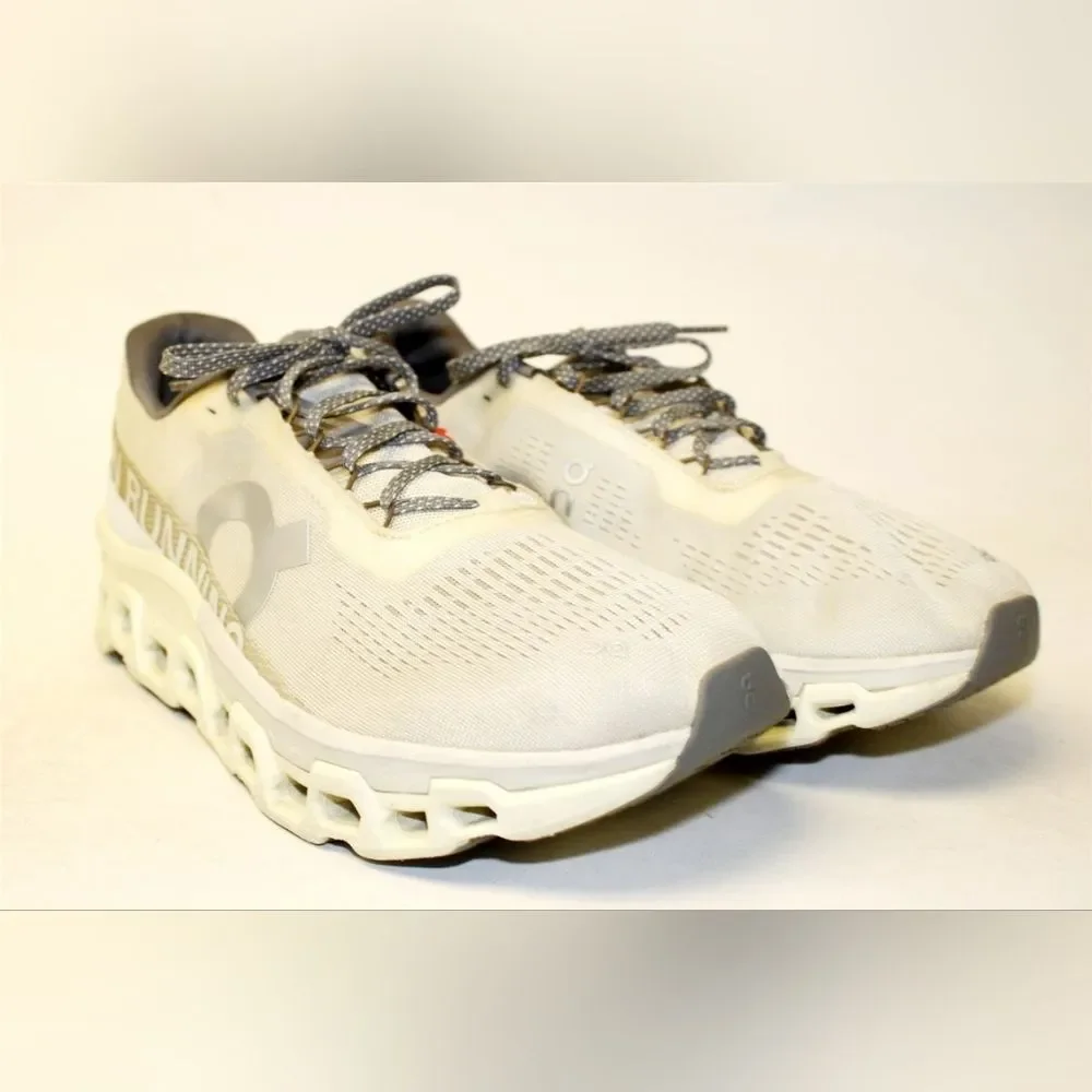 On Cloud Cloudmonster 2 Beige Road Running Sneakers Shoes Mens US 13 EU 48